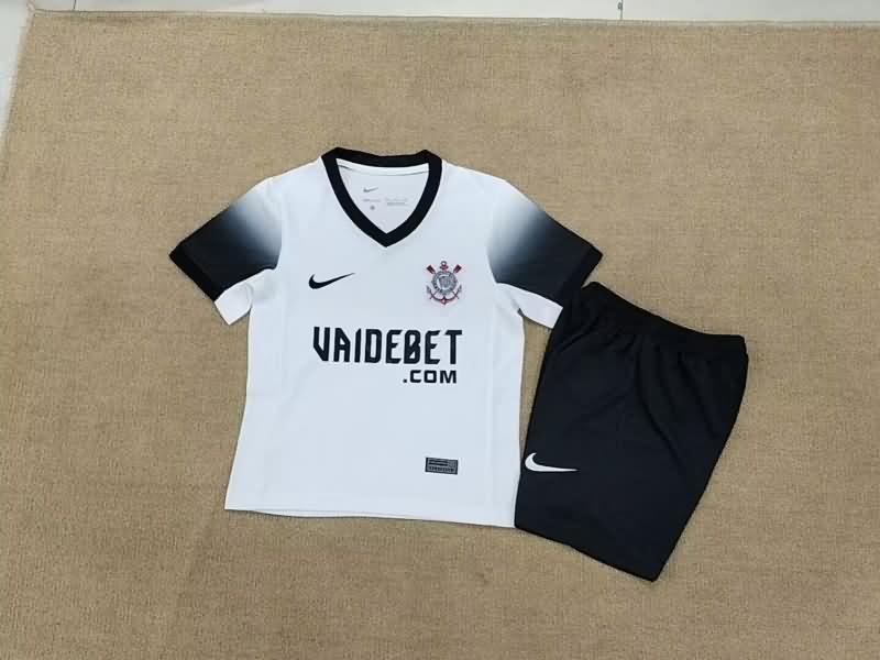 Kids Corinthians 2024 Home Soccer Jersey And Shorts