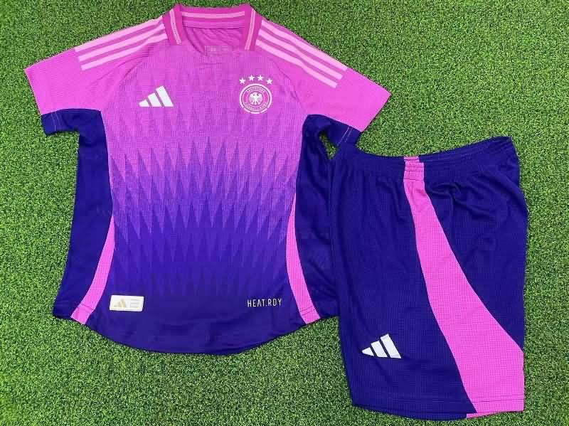 Kids Germany 2024 Away Soccer Jersey And Shorts (Player)