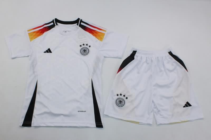 Kids Germany 2024 Home Soccer Jersey And Shorts