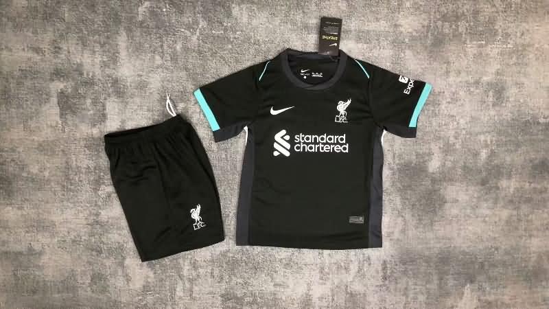 Kids Liverpool 24/25 Away Soccer Jersey And Shorts Leaked
