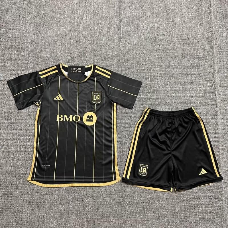 Kids Los Angeles FC 2024 Home Soccer Jersey And Shorts
