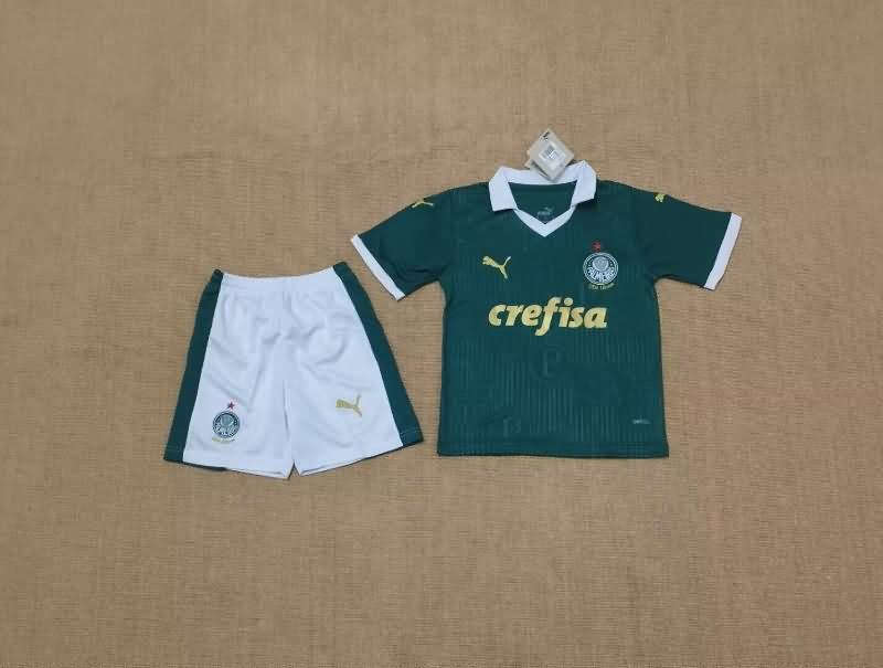 Kids Palmeiras 2024 Home Soccer Jersey And Shorts