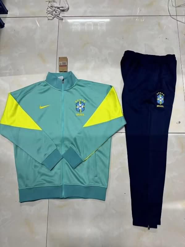 AAA Quality Brazil 2024 Green Soccer Tracksuit