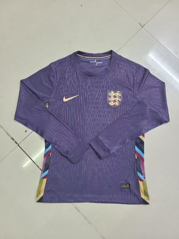 AAA Quality England 2024 Away Long Sleeve Soccer Jersey (Player)