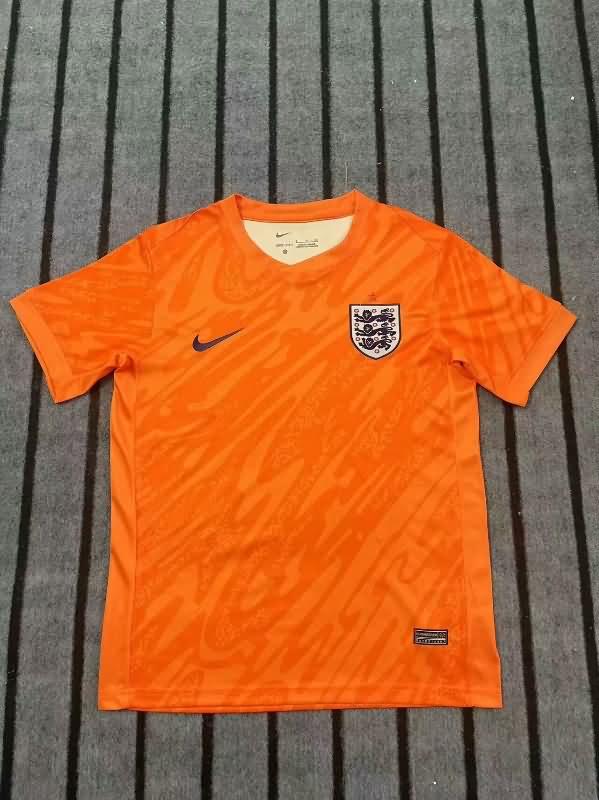 AAA Quality England 2024 Goalkeeper Orange Soccer Jersey