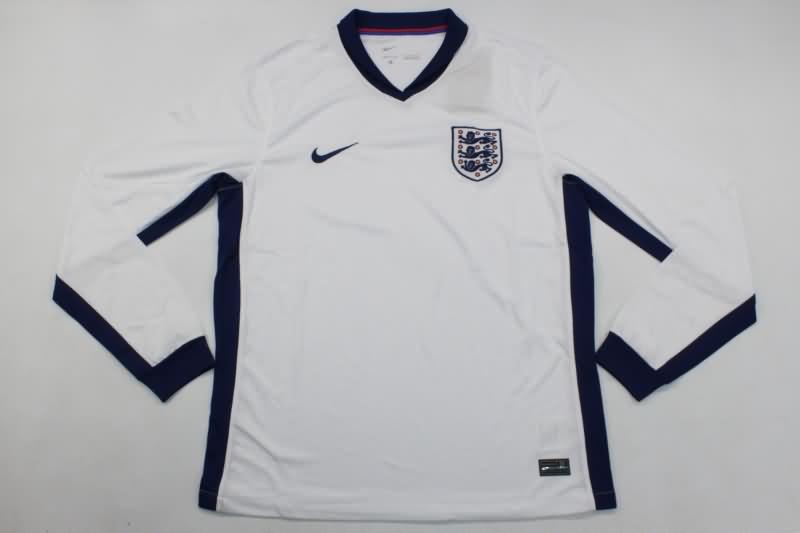 AAA Quality England 2024 Home Long Sleeve Soccer Jersey