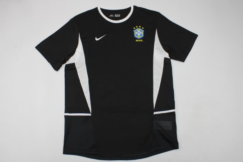 AAA Quality Brazil 2002 Goalkeeper Black Retro Soccer Jersey