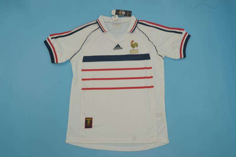 AAA Quality France 1998 Away Retro Soccer Jersey