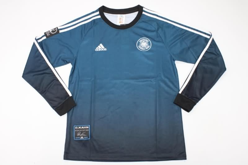 AAA Quality Germany 2002 Goalkeeper Dark Blue Long Retro Soccer Jersey