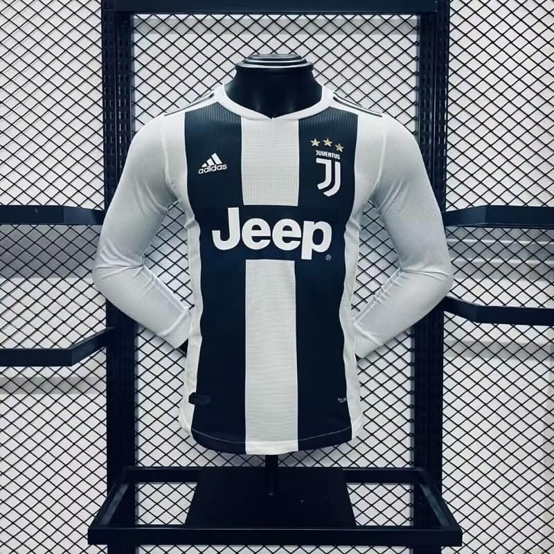 AAA Quality Juventus 2018/19 Home Long Sleeve Retro Soccer Jersey (Player)