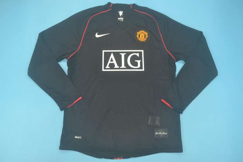 AAA Quality Manchester United 2007/08 Away LS Retro Soccer Jersey