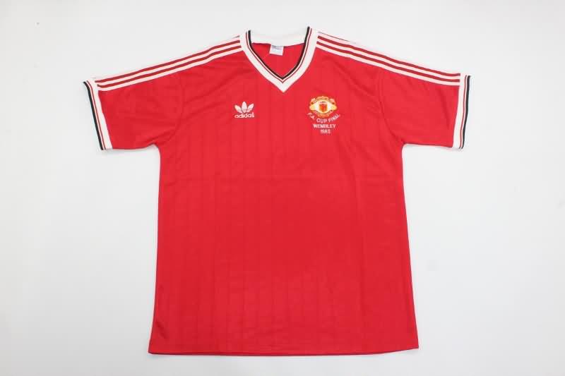 AAA Quality Manchester United 1983 Home FA Final Retro Soccer Jersey