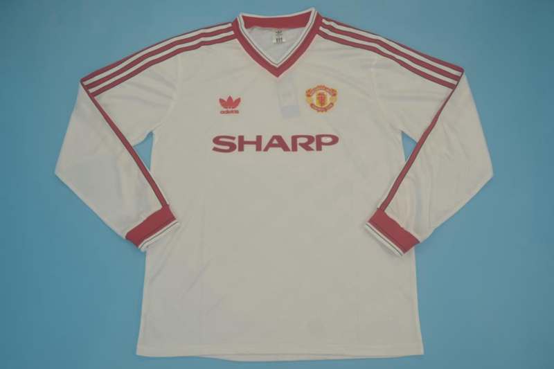 AAA Quality Manchester United 1986/88 Away Long Retro Soccer Jersey