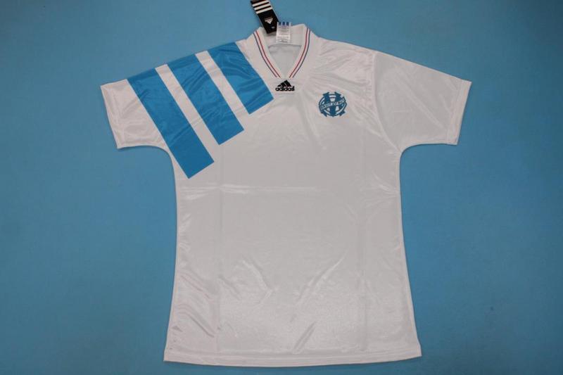 AAA Quality Marseilles 1992/93 Home Retro Soccer Jersey