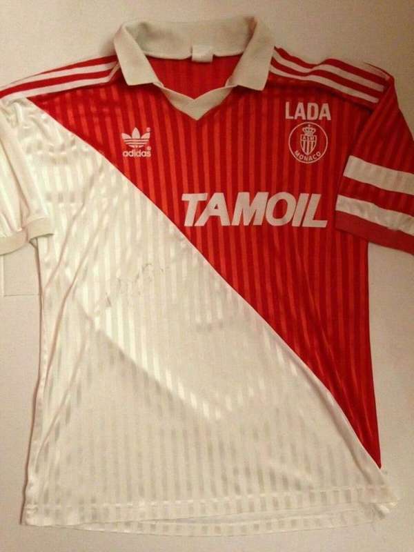 AAA Quality Monaco 1991/92 Home Retro Soccer Jersey