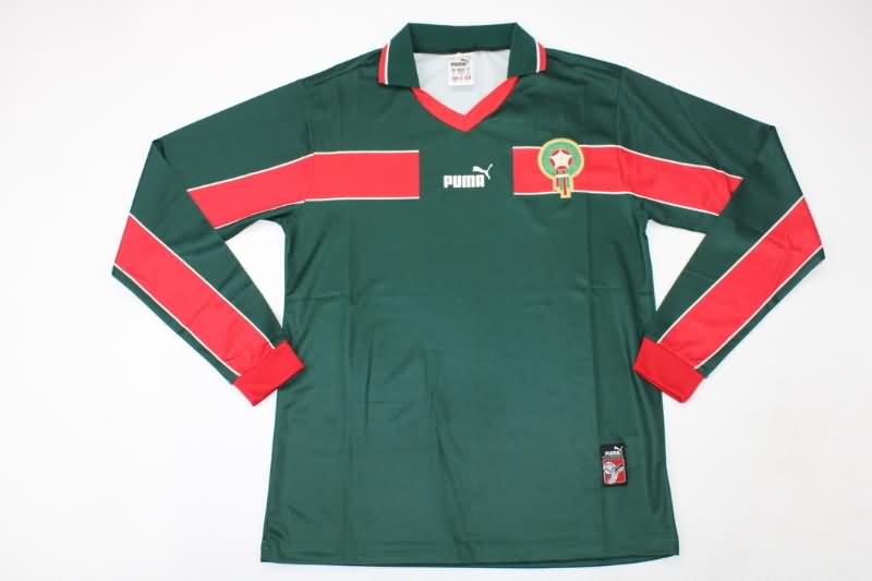 AAA Quality Morocco 1998 Away Long Sleeve Retro Soccer Jersey