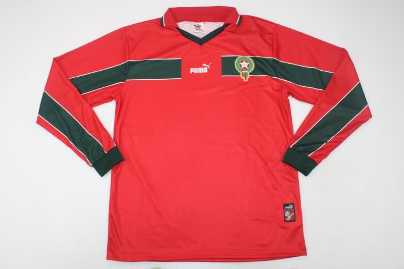 AAA Quality Morocco 1998 Home Long Sleeve Retro Soccer Jersey