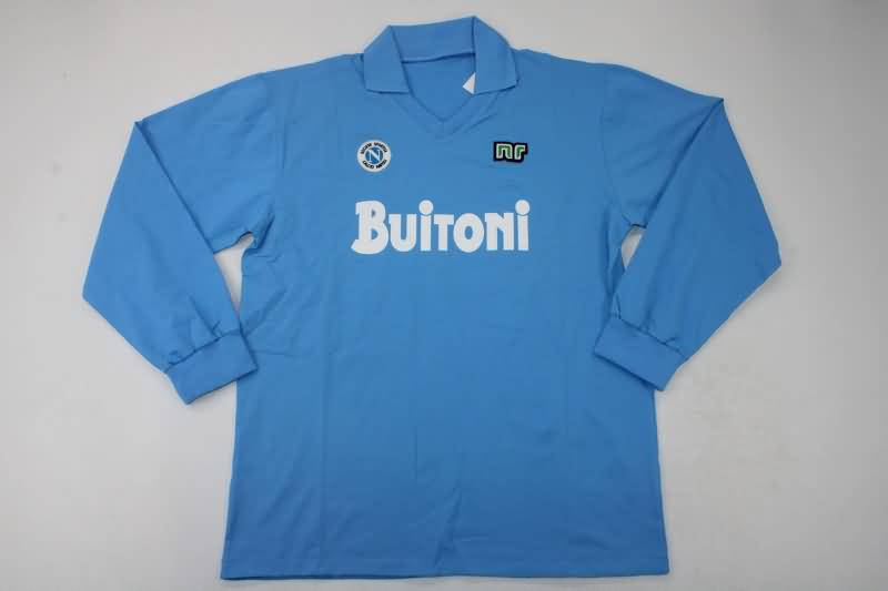 AAA Quality Napoli 1986/87 Home Long Sleeve Retro Soccer Jersey