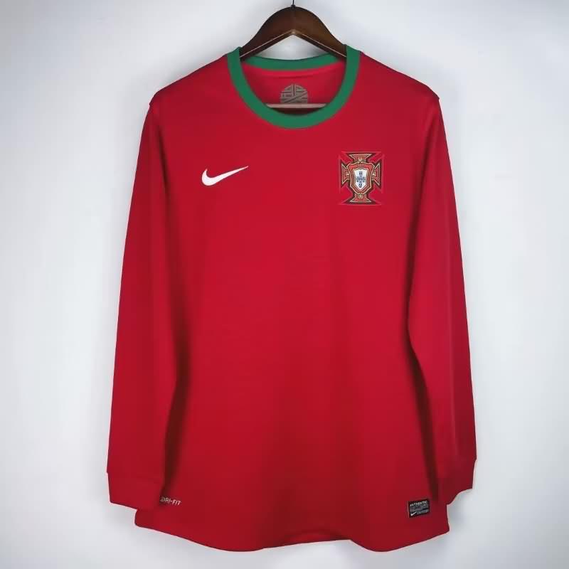 AAA Quality Portugal 2012 Home Long Sleeve Retro Soccer Jersey