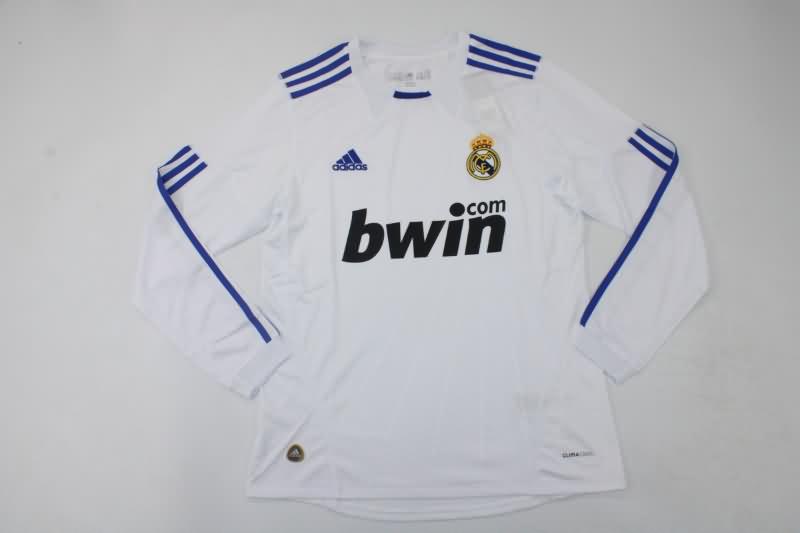 AAA Quality Real Madrid 2010/11 Home Long Retro Soccer Jersey
