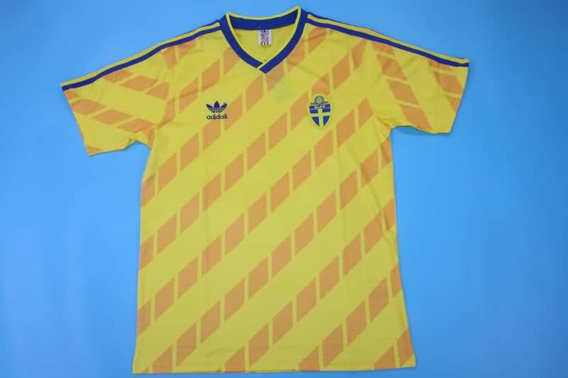 AAA Quality Sweden 1988 Home Retro Soccer Jersey