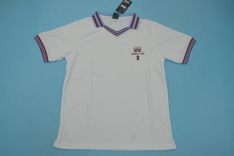 AAA Quality West Ham 1980 Away Retro Soccer Jersey